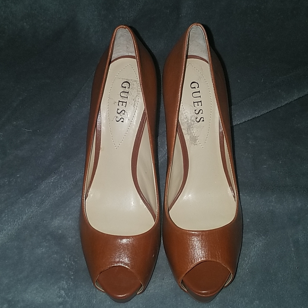 Guess Peeptoe Platforms